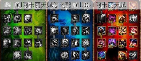 lol阿卡丽天赋怎么配_lol2021阿卡丽天赋