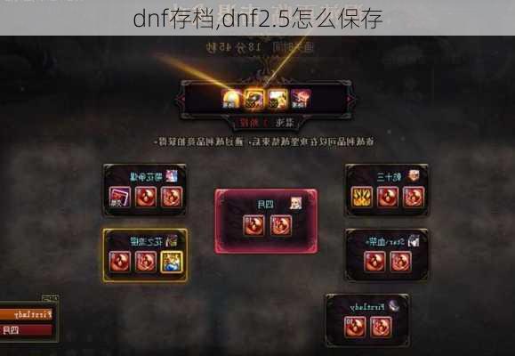 dnf存档,dnf2.5怎么保存