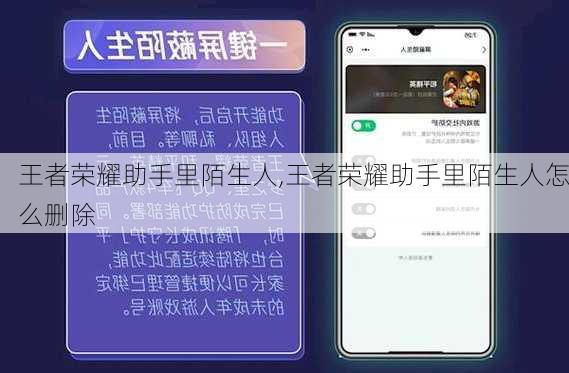 王者荣耀助手里陌生人,王者荣耀助手里陌生人怎么删除