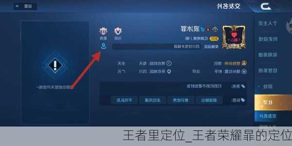 王者里定位_王者荣耀暃的定位