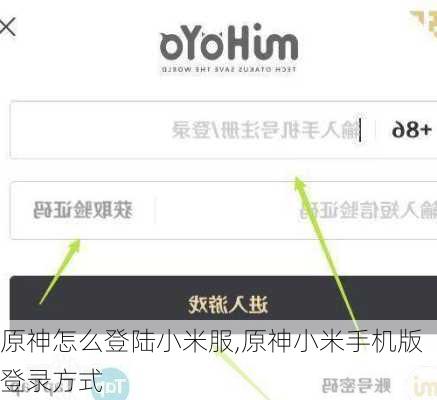 原神怎么登陆小米服,原神小米手机版登录方式