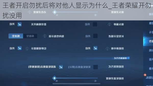 王者开启勿扰后将对他人显示为什么_王者荣耀开勿扰没用