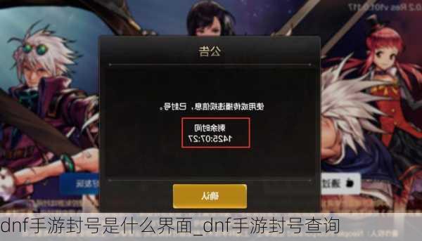 dnf手游封号是什么界面_dnf手游封号查询