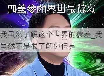 我虽然了解这个世界的参差_我虽然不是很了解你但是