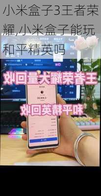 小米盒子3王者荣耀,小米盒子能玩和平精英吗