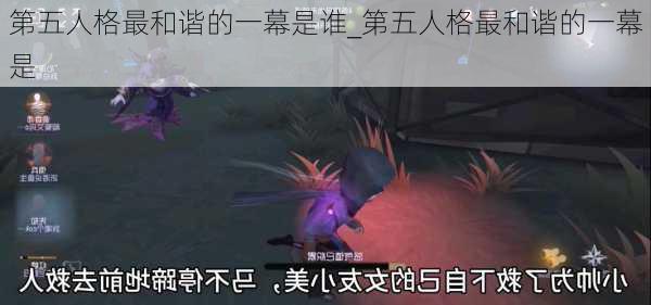 第五人格最和谐的一幕是谁_第五人格最和谐的一幕是