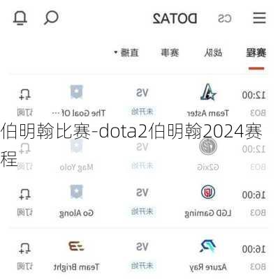 伯明翰比赛-dota2伯明翰2024赛程