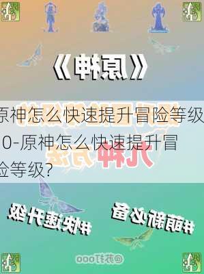 原神怎么快速提升冒险等级10-原神怎么快速提升冒险等级?