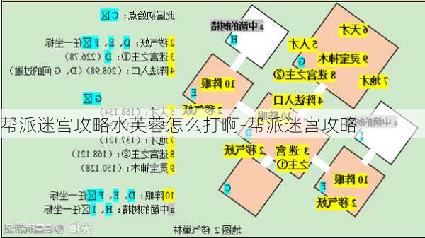 帮派迷宫攻略水芙蓉怎么打啊-帮派迷宫攻略