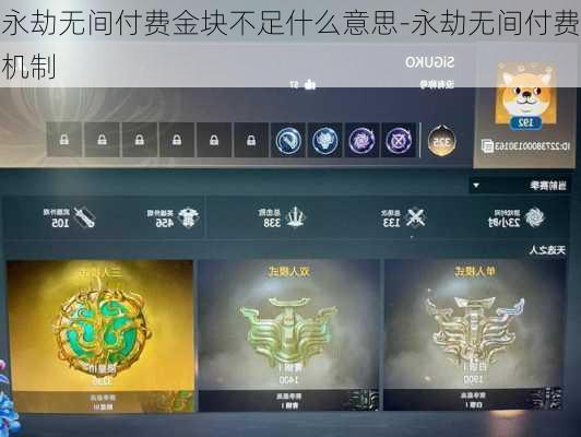 永劫无间付费金块不足什么意思-永劫无间付费机制