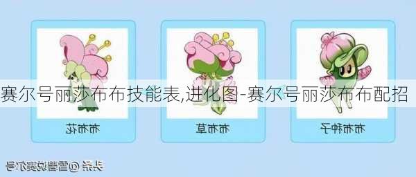 赛尔号丽莎布布技能表,进化图-赛尔号丽莎布布配招