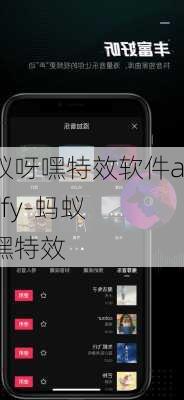 蚂蚁呀嘿特效软件atarify-蚂蚁呀嘿特效