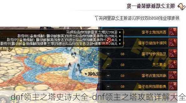 dnf领主之塔史诗大全-dnf领主之塔攻略详解大全